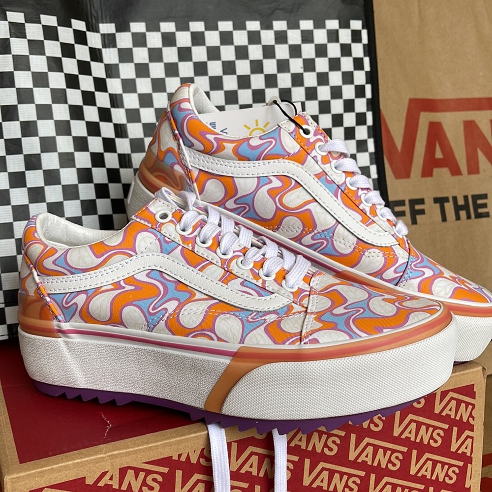 Vans Old Skool Stacked UV Ink Peace Men’s sneakers-platforms - Picture 7 of 16